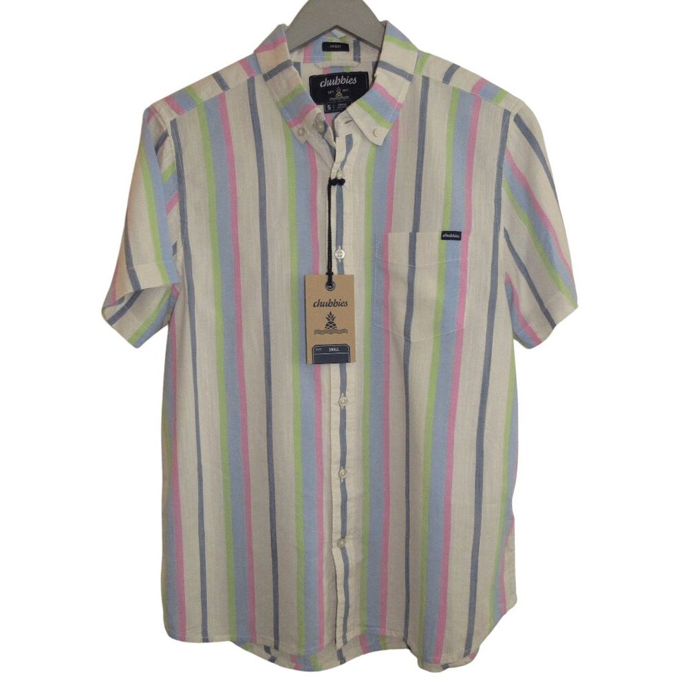 Chubbies Mens Sport Performance‎ Friday Shirt "The Soft Serve" S NWT - Picture 2 of 8